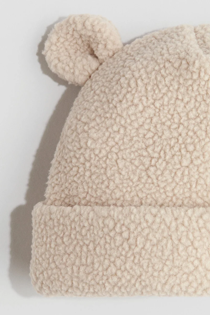 H&M Ear-detail teddy beanie
